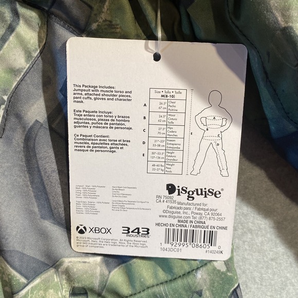 Disguise Boys Halo Master Chief Deluxe Costume Size M 8-10 - Picture 6 of 8